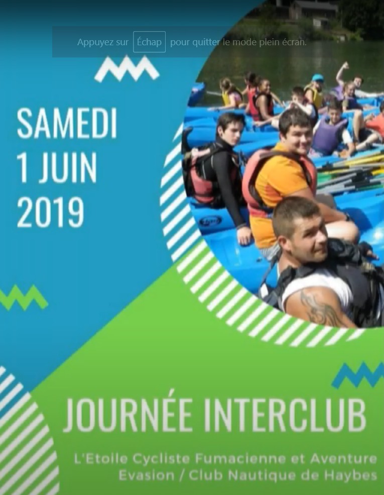 Journée interclubs Aventure Evasion - Etoile Cycliste Fumacienne le 1er juin 2019